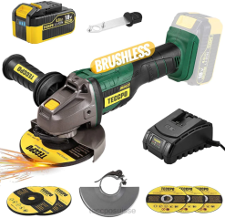 ZLFT52 TECCPO Meuleuse d'angle sans fil sans balais 20v max autres collections