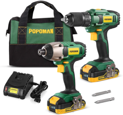 ZLFT7 TECCPO Kit combiné de perceuse Popoman perceuses et pilotes